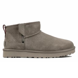 Ugg Mens Classic Ultra Mini Zip Boot Smoke