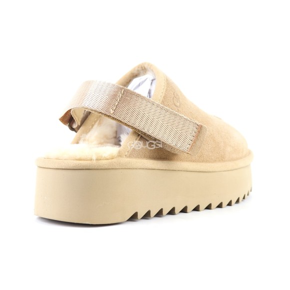 Goldenstar Clog Platform Sand