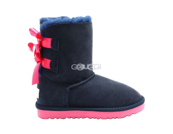 Kids Bailey Bow Navy (Pink Stole)