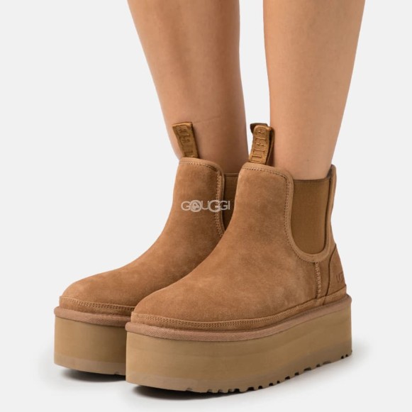 UGG Neumel Platform Chelsea Chestnut