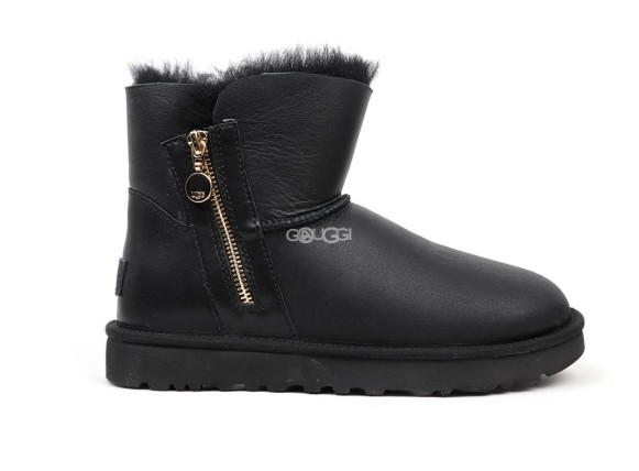 Bailey Zip Mini Metallic Black